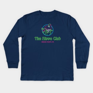 Grosse Pointe Blank Hippo Club T-Shirt Kids Long Sleeve T-Shirt